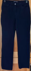 Size 12 Navy Cotton Mix Jeans by Marks&Spencer