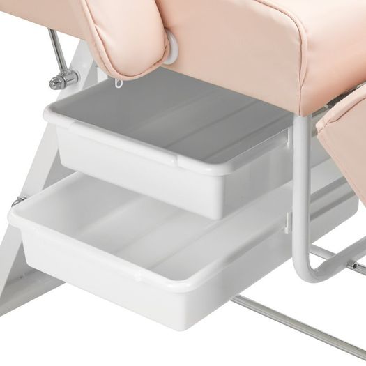 Beauty Bed With Drawers light pink cosmetic spa