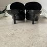 BURBERRY Black Patent Leather Kitten Heel Mules EU 38 UK 5 Made in Italy Image 5