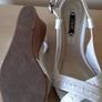 Next white leather wedge heel 6 Image 4