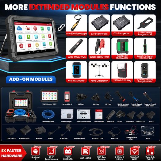 Launch X431 PRO3S+ ELITE SmartLink Diagnostic Computer