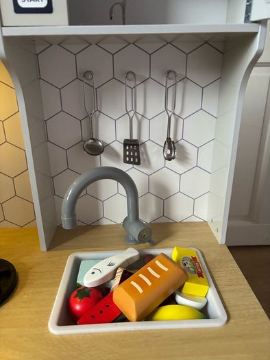 wooden play kitchen