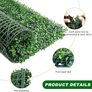 6 PCS Artificial Hedge Panels 40x60cm - Dark Green Boxwood Privacy Fence Wall for Indoor Outdoor Garden Decor, Wedding Backdrop, Balcony Cover Image 2