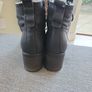 Dune black leather boots uk5 Image 3