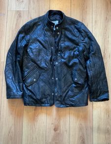 Mens Genuine Leather Jacket Size L
