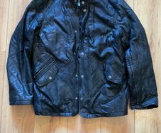 Mens Genuine Leather Jacket Size L