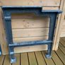 Large work bench with cast iron legs Image 2