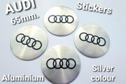 Set/4x 65mm Audi STICKERS ONLY Wheel Centre Cap Sticker A3 A4 A5 A6 Q5 S Line Q7