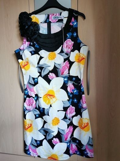 NEW - OLIMARA cotton floral print dress UK12