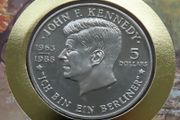 JFK John F Kennedy vintage 1988 coin cover