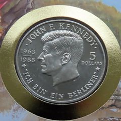 JFK John F Kennedy vintage 1988 coin cover