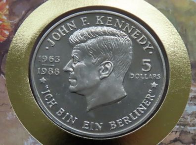 JFK John F Kennedy vintage 1988 coin cover