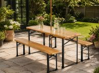 main image for ad Foldable 3-Piece Beer Garden &amp; Picnic Table Set