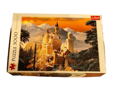 Puzzle  - Wintery Neuschwanstein Castle Germany - 3000pcs