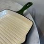Cast Iron Green Griddle Pan Image 2