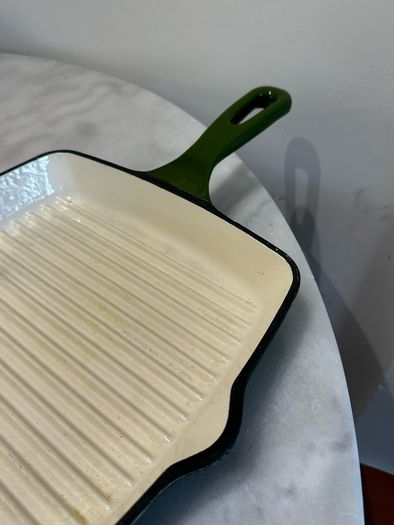 Cast Iron Green Griddle Pan
