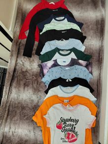 Bundle -Girls t-shirts and 2 x long sleeve shirts