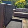 Premium Dark Brown Leather Corner Sofa & Matching Storage Ottoman Image 8