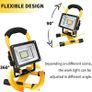 LED Work Lights Portable Floodlight Waterproof Security LED Rechargeable FloodLight for Outdoor, Garage, Car Repairing, Camping, Hiking Image 7