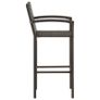 3 Piece Garden Bar Set Poly Rattan Brown Image 8