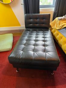 IKEA LANDSKRONA Leather Chaise longue, add-on unit