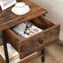 _Bedside Table with Drawer and Shelf Image 4