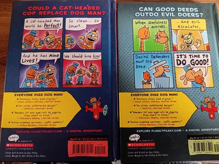 Dog Man Books.  Two