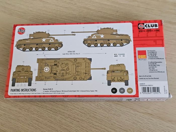 Airfix Sherman Firefly Starter Set