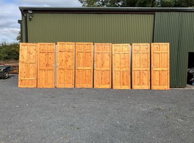 heavy pine doors