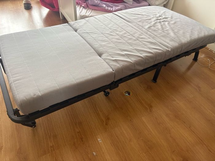 Pink IKEA chair bed