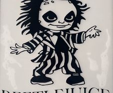 Beetlejuice DIY iron on vinyl transfer