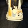 Beautiful Old Statue of  St. Martin de Porres, the Saint holding a broom and a book, accompanied by a Dog and a Dove at his feet, Ideal for Home or Stage Movie Props Postage Available or Collection Image 2