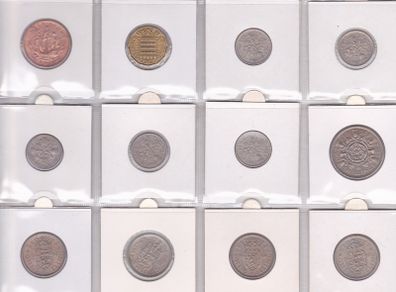 GB 12 x Pre-decimal mix 1962 to1967. See list.