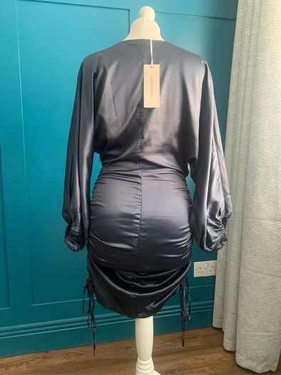 Bubbleroom satin midi dress. Size 10