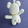 Handmade Crochet Teddy Bear Keychain Keyring Charm Image 6