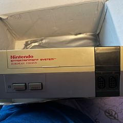 nintendo NES Pal NESE-001 with power cord, rf cord and composite ports (audio and video)