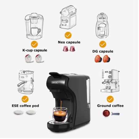 4in1 multiple Espresso Coffee Machine with Fully Automatic Hot & Cold Milk Foaming Machine Cafetera Cappuccino Latte