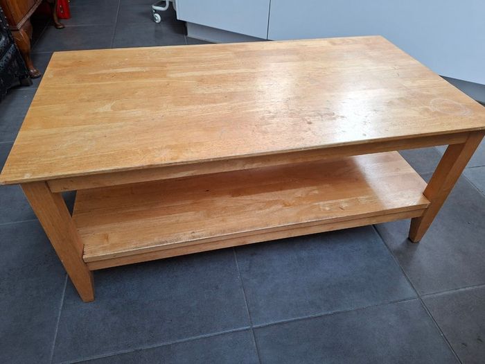 Solid wood coffee table