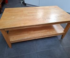 Solid wood coffee table