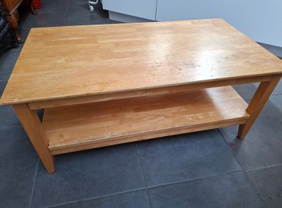 Solid wood coffee table