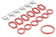 6X 22mm Car Replacement Swirl Blanks Flaps Repair Kit for BMW M47 Silver