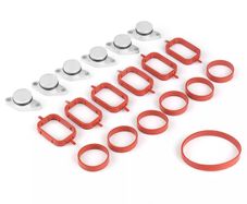 6X 22mm Car Replacement Swirl Blanks Flaps Repair Kit for BMW M47 Silver
