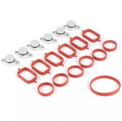 6X 22mm Car Replacement Swirl Blanks Flaps Repair Kit for BMW M47 Silver