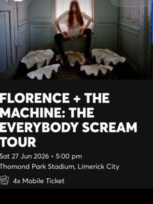 2 x Florence & the machine limerick