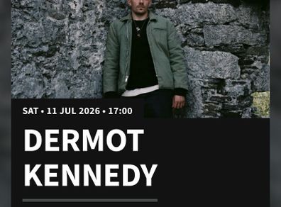 Dermot Kennedy Tickets (seated) Block124 Row K seats 21 & 22