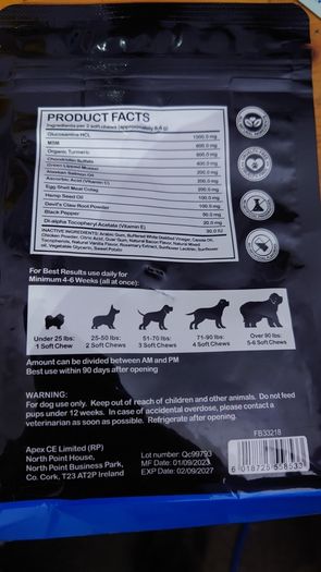 dog treats for hips and bones