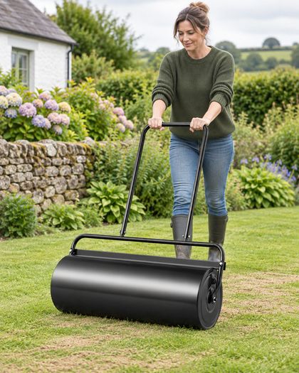 61 Litre Lawn Roller for Grass Seed and Garden Soil Levelling