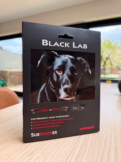 AudioQuest Black Lab (3 meter) subwoofer cable