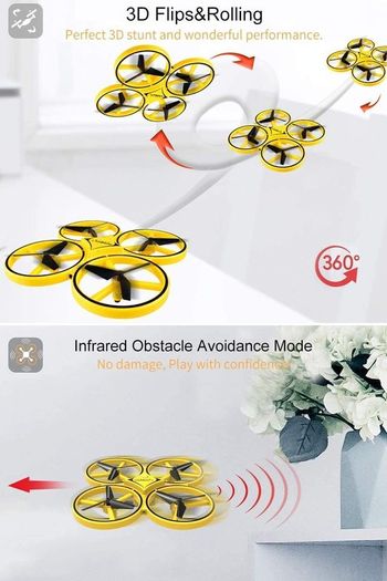 Brand New FIREFLY Smartwatch Intelligent 4-axis Aircraft  Drone Yellow.