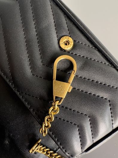 Black leather mini bag